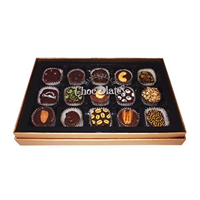 Vegan Dark Chocolate, Kosher Parve, with Gift Box Miami Beach Chocolates 15 Pieces