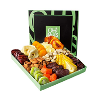 Holiday Nut and Dried Fruit Gift Basket, Healthy Gourmet Snack Christmas Food Box, Great for Birthday, Sympathy, Family Parties & Movie Night or as a Corporate Tray - Oh! Nuts  
