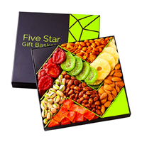 Five Star Gift Baskets, Christmas Holiday Fruit and Nuts Gift Basket Gourmet Food Gifts Prime Delivery -Birthday, Thanksgiving, Mothers & Fathers Day Fruit Gift Box Assortment, Men, Women, Families 