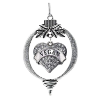 Inspired Silver Vegan Classic Snowman Holiday Decoration Christmas Tree Ornament 