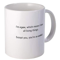 CafePress - I'm Vegan, You're An Asshole. Mug - Unique Coffee Mug, Coffee Cup 