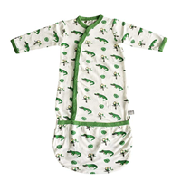 Kyte Baby Organic Sleeper Gown Comfort All Through Night Soft Bamboo Rayon Material Animal Unicorn Whale France Silky Smooth Innovation Traditional Infant Feet Boy Girl Gift Bag Bundler Snap Closure Easy Changing Stretchy Material Loose Snug Fit Cozy Comfortable Spandex