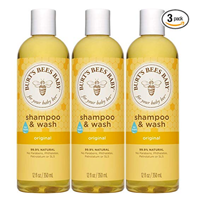 Burt Bees Tear Free Baby Shampoo Wash Pack Mild Natural Gentle Clean Soften Delicate Sensitive Skin Formula Hair Plant Based Soy Protein Fresh Scent Daily Safe Effective