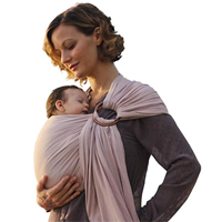Pura Vida Luxury Ring Sling Baby Carrier Infant Super Soft Comfort Mom Parent Dad Bamboo Linen Fabric Lightweight Wrap Newborn Toddler Shower Gift New Feeding Flap Cover Nursing Natural Womb-like Position Bond Intimate Soothe Sleep Eco-friendly Strong Safety Carry Hip Development Natural