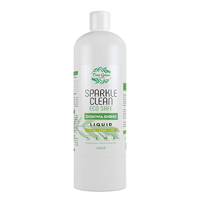 Sparkle Clean Eco Safe Fresh Lemon Lime Dishwashing Liquid Natural Dishwasher Soap Machine Sink Detergent True Green Organic Non Toxic Spetic Water Concentrated Ingredients Fragrance Formula Biodegradable