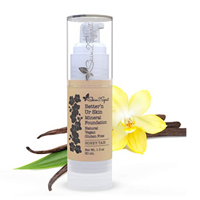 Better’n Ur Skin Organic Liquid Foundation Makeup Feel Own Honey Tan Light Medium Warm Natural Coverage Vegan Cruelty-free Sun Protection Gluten-free Palm-free Vanilla Paraben-free 