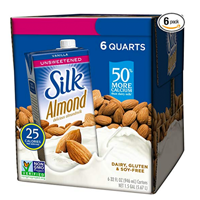 Silk Vanilla Unsweetened Almond Milk Quart Dairy Free Delicious Alternative Sweetness Indulgence Versatile Coffee Cereal Cooking Baking Smooth Rich Goodness Calcium Creamy Wholesome Nourishing Plant Based Trusted Brand