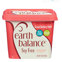 Earth Balance Soy Free Vegan Buttery Spread Substitute Baking Cooking Toast Non-GMO Tub Tasty Omega-3 Texture Flavor Fry Saute Clean Eating Lactose Dairy Non-GMO Versatile Quick Easy Lunch School Office Sandwich Home Kitchen Dairy Alternative