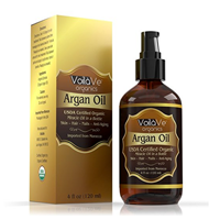 Voila Ve Certified Organic Moroccan Argan Oil Skin Beautiful Conditioned Hair Skin Nails Face Cold-pressed Un-refined Pure Natural Moisturizer Conditioner Bottled Premium Quality USDA Hydration