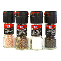 McCormick Salt Pepper Grinder Set House Warming Gift College Graduate Wedding Home Kitchen Cooking Flavor Essential Himalayan Pink Peppercorn Medley Sea Black Table Everyday Fine Course