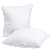 Throw Pillow Inserts Pack Down Alternative Hypoallergenic Cushion Easy Clean Guarantee Intact Daily Use Polyester Square Form Sham Stuffer Pillow No Mercury Lead Allergy Retardants Machine Wash