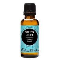 Eden Garden Pure Essential Oil Stress Relief Organic Any Time Place Therapeutic Grade Sweet Orange Bergamot Pachouli Ylang Grapefruit Calm Citrus Glass Amber Bottle Pipette Serenity Freshness Quality