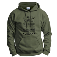 ThisWear Vegan Pun Hoodie Sweatshirt Gift Foodie Pho Shizzle Funny Chef Vegetarian Eco-friendly Birthday Holiday Christmas Hanukkah Warm Spandex Cotton Pocket Design Printing Technology Durability Authentic Comfort Leisure Daytime Casual