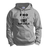 ThisWear Vegan Pun Hoodie Sweatshirt Gift Foodie Pho Shizzle Funny Chef Vegetarian Eco-friendly Birthday Holiday Christmas Hanukkah Warm Spandex Cotton Pocket Design Printing Technology Durability Authentic Comfort Leisure Daytime Casual