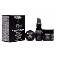 Brickell Men Advanced Anti Ageing Routine Natural Way Prevent Skin Night Face Cream Vitamin C Facial Serum Eye Organic Scented Repair Cells Prevent Wrinkles Hydrate Energize Reduce Inflammation