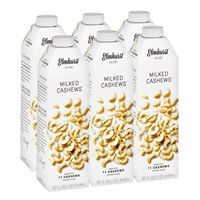 Elmhurst Milked Cashews – Pack of 6 Vegan and dairy-free, made with only 5 ingredients.  Perfect in coffee. Non-dairy, vegan, milk alternative, plant-based, dairy-free