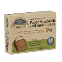 You Care Unbleached Paper Snack Sandwich Bag Natural Compostable Pack Lunch School Office Work Picnic Hiking Travel Vacation Holiday Daily Greaseproof