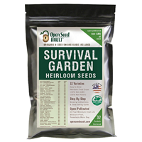 Open Seed Vault Survival Garden Heirloom Variety Vegetable Natural Non Hybrid GMO High Germination Open Pollination Yield Resealable Bag Long Term Storage Moisture Proof Well Balanced Healthy Diet