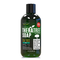 Therapeutic Tea Tree Oil Soap Neem Oil Fight Common Cause Skin Irritation Restore Healthy Complexion Body Face Oleavine TheraTree Organic Natural Ingredients Concentrated Value Size Athletes Daily Use Bacteria Fungus Infection Botanical Omega