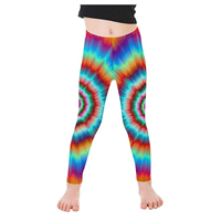 Interest Print Stretchy Leggings Long Design Color Baby Kid Girl Boy Pants Microfiber Yarn Tight Fitting Comfort Comfortable Elastic Waistband Fashion Style Funky Cute Super Funny Comic Summer Fall Winter Spring Outdoor Indoor Play School Holiday Everyday Practical Active