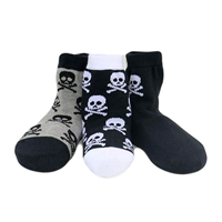 Born To Love Skull Design Socks Sox Three Pack Mulit-pack Trendy Design Organic Cotton Polyester Nylon Spandex Chequered Leopard Print Kids Original Comfortable Fun Funky Fashionable Gift Birthday Christmas Hanukkah Holiday Spring Summer Fall Play Outdoor Indoor