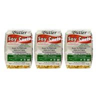 Butler Soy Curl Pack Natural Protein Low Fat Sodium Gluten Free Whole Bean Delicious Strips Easy Prepare High Fiber No Cholesterol Additives Preservatives Hydrate Recipe Dish Soak Unflavored