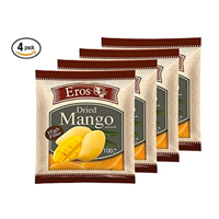 Eros Dried Mango Slice Pack Delicious Sweet Juicy Nature Soft Healthy Snack Packed Thailand Tropical Taste Fiber Vitamin Potassium Calcium Low Price Quality Dairy Fat Gluten Free