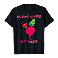 You Make My Heart Beet Faster Vegan Valentine Shirt A lightweight, classic T-shirt for that special vegan in your life Valentine gift, vegan-friendly, comedy shirt