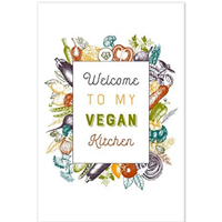 Welcome To My Vegan Kitchen Art Print Beautiful High Quality Poster Gift Food Décor Unframed Durable Matte Paper Protective Tube 