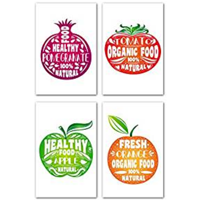 Unconditional Rosie Vegan Healthy Poster Motivational Quote Four Inspirational Print Fruit Design Inspire Eat Decorate Organic Wall Mount High Quality Thick Cardboard Tape