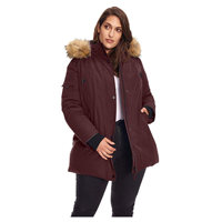 coat Alpine North Vegan Down Parka Winter Jacket Plus Size Toasty Warm Fall Spring Polyester Cotton Machine Wash Vegan Down Insulation Temperature Rating Warmest Faux Fur Water Repellent Fabric Reflective Trim Pockets Adjustable Side Strips Safety Nightime Visibility