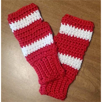 Farm Made Crochet Handmade Fingerless Gloves Individual Unique Texting Arthritis Hand Warmers Red White Silky Soft Acrylic Yarn Every Day Outdoor Indoor Winter Fall Spring Chill Home Yard Gift