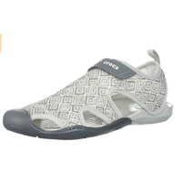 Crocs Swiftwater Graphic Mesh Sandal Water Friendly Adventure Comfort Versatile Grip Fabric Textile Synthetic Sole Breathable Fast Drying Adjustable Closure Secure Fit Croslite Foam Cushion Easy On Off Relax Comfort Backyard Outdoors Boat Canoe Play River Sea Pool Holiday Weekend Travel