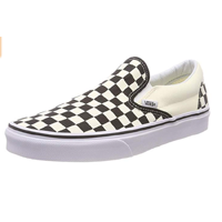 Vans Slip-on Core Classic Skate Shoes Sneakers Sport Weekend Comfort Spring Summer Fall Leisure Play Holiday Check Black White 100% Canvas Rubber Sole Fit Shock Absorption Footbed Padded Collar Durable Enhanced Board Feel Waffle Outsole