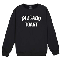 sweater Minga London Fun Avocado Sweatshirt Toast Jumper Fun Grunge Hipster Vegan Slogan Super Comfy Cotton High Quality Fabric Designer 